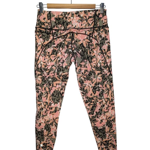 Sweaty Betty The Power 7/8 Leggings Pink Green Women's M Side Pocket, 24” Inseam - Picture 5 of 6